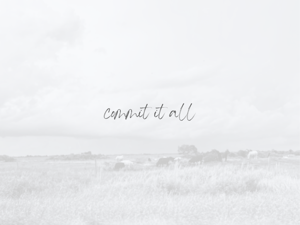 Commit It All – Surrendering Your Perspective, Present, and Future to&nbsp;God