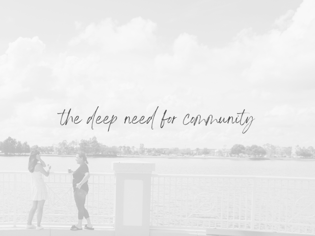 The Deep Need for Community – Don’t Cultivate a Heart in Fear of&nbsp;Rejection