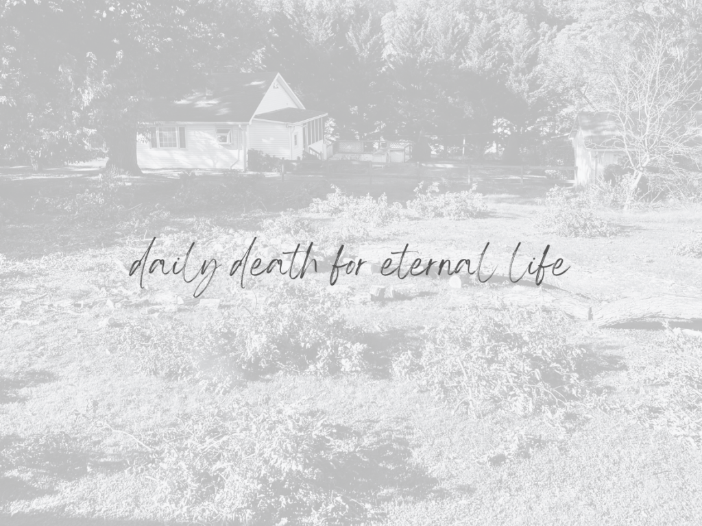 Daily Death For Eternal&nbsp;Life
