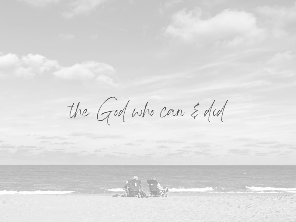 The God Who Can &&nbsp;Did